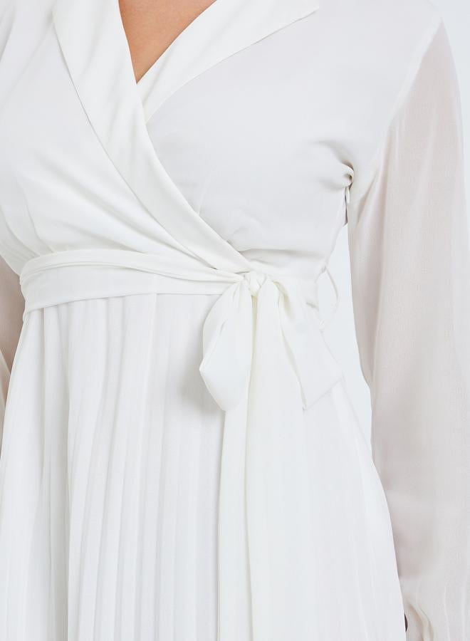 ستايلي فستان طويل نسائي مكسر - Image 4